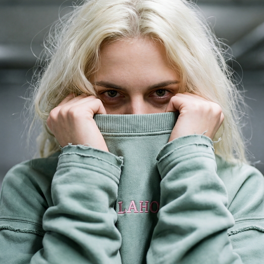 Embroidered mint green Sweatshirt