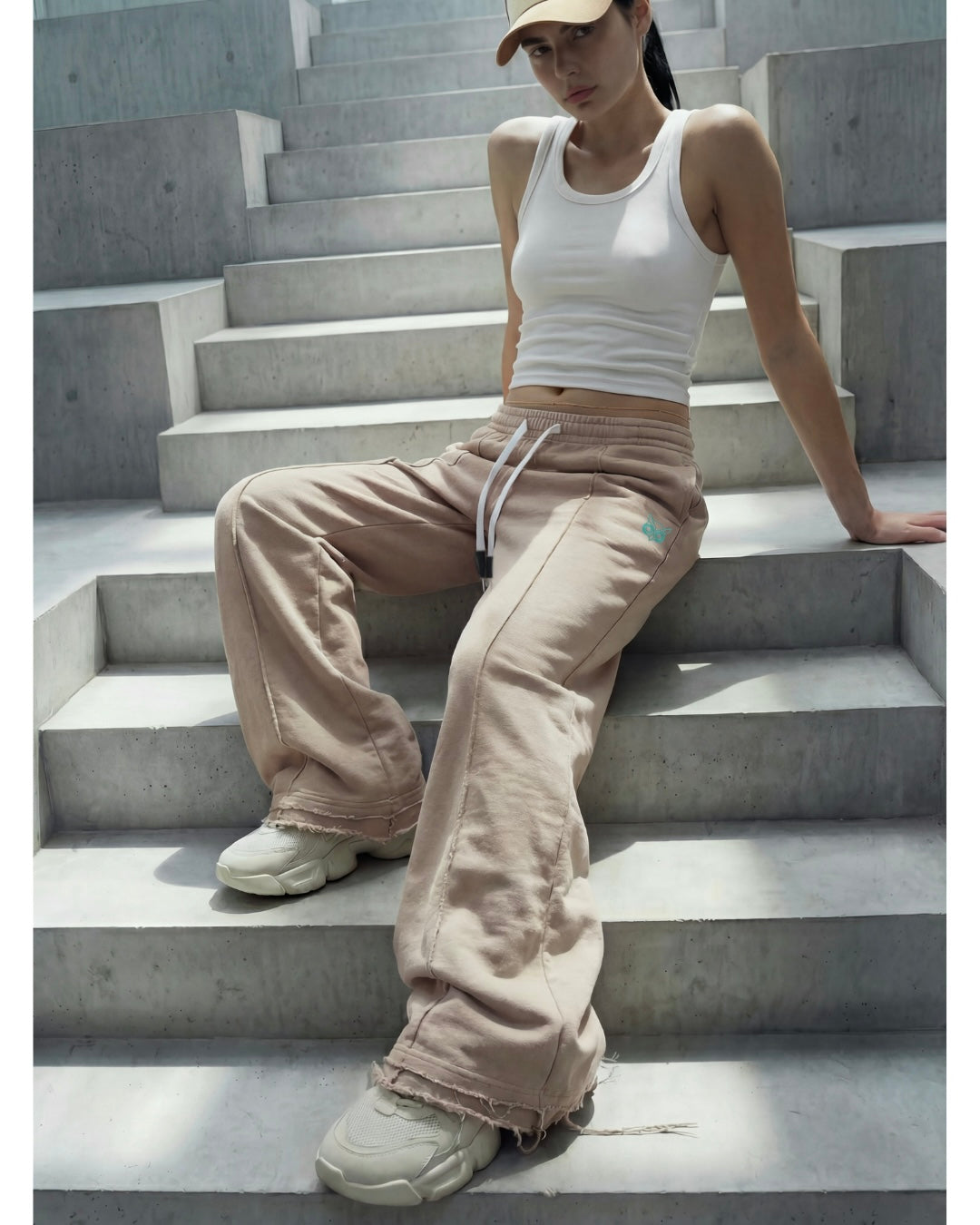 Beige Sweatpants