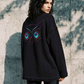 Embroidered Black Sweatshirt