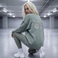 Embroidered mint green Sweatshirt